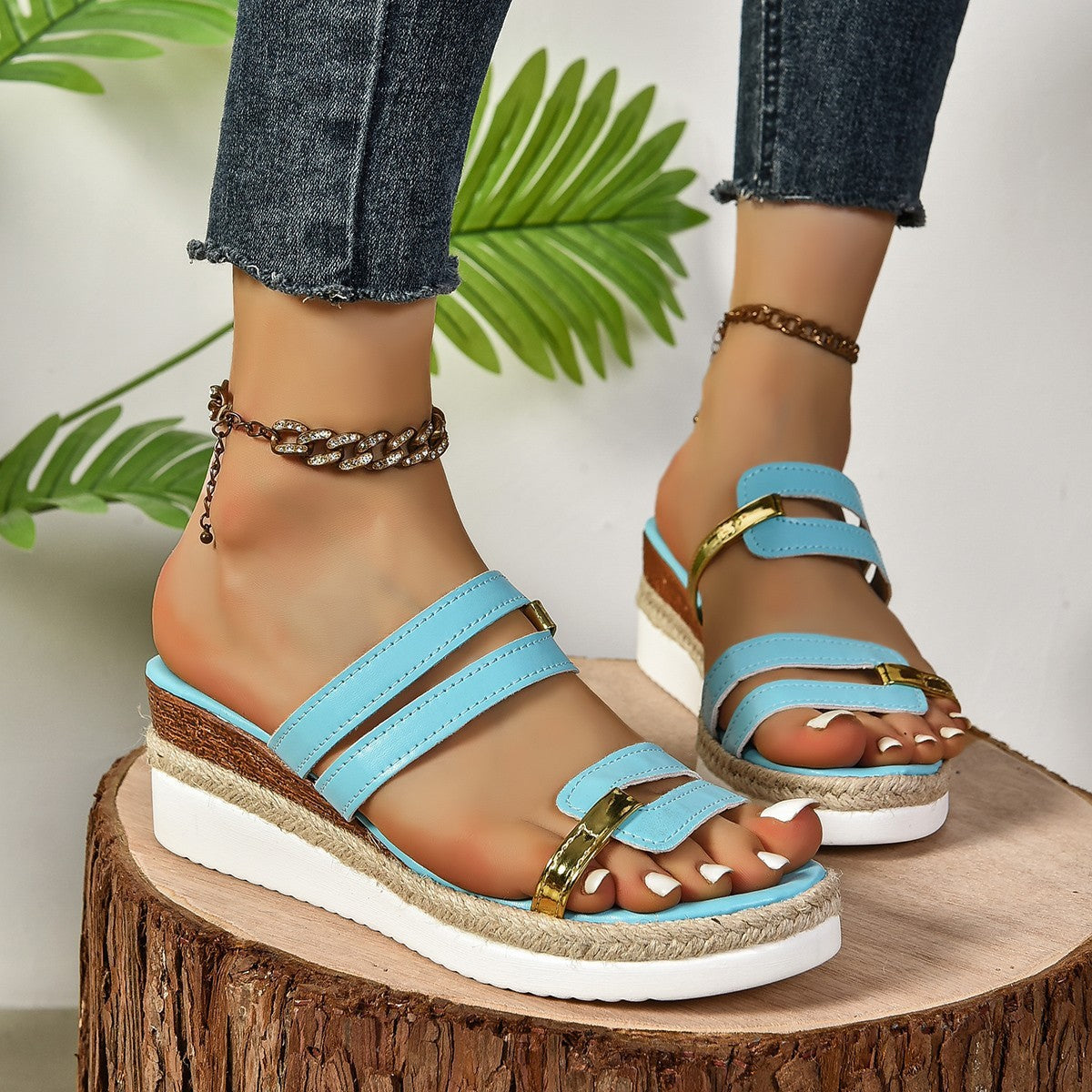 Riviera Colorblock Wedges