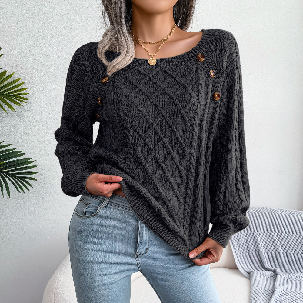 Juliette – Strickpullover mit Knöpfen