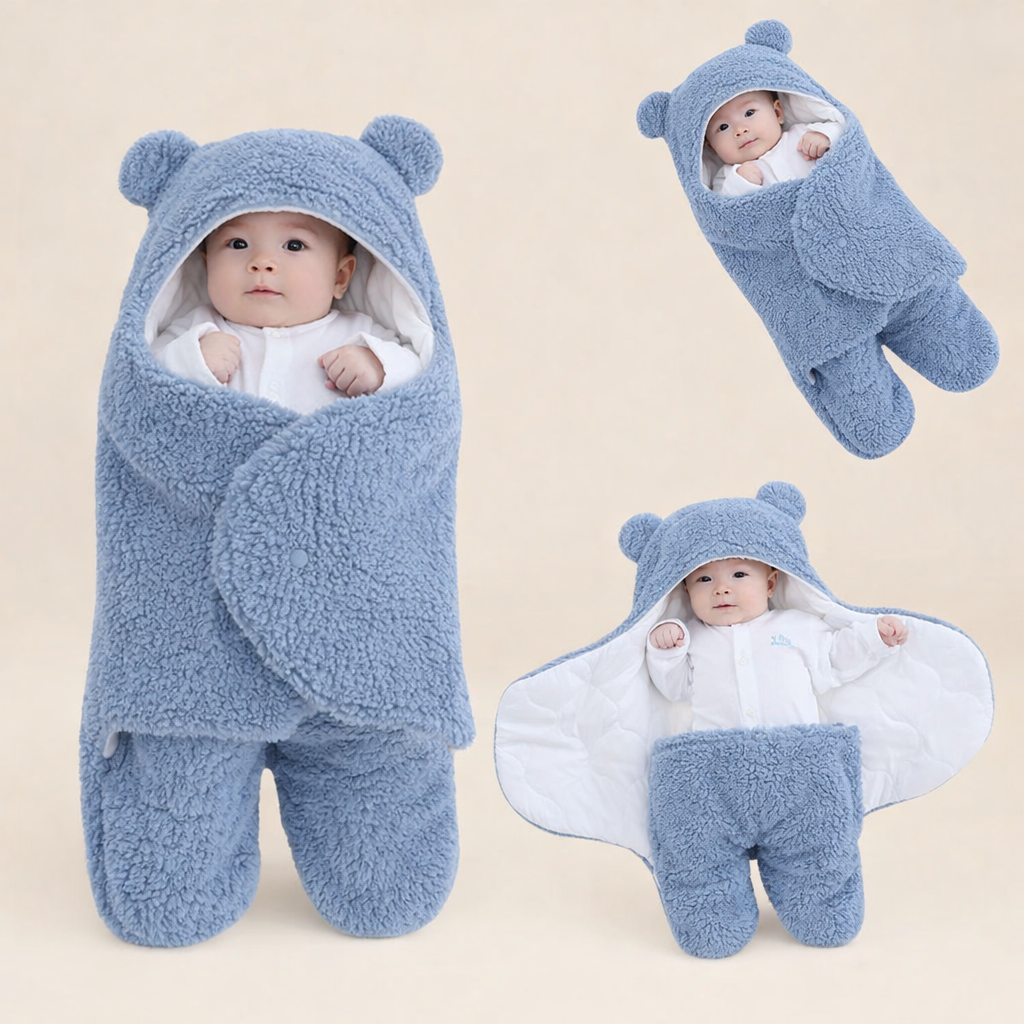 Gigoteuse bébé en polaire effet agneau anti-choc