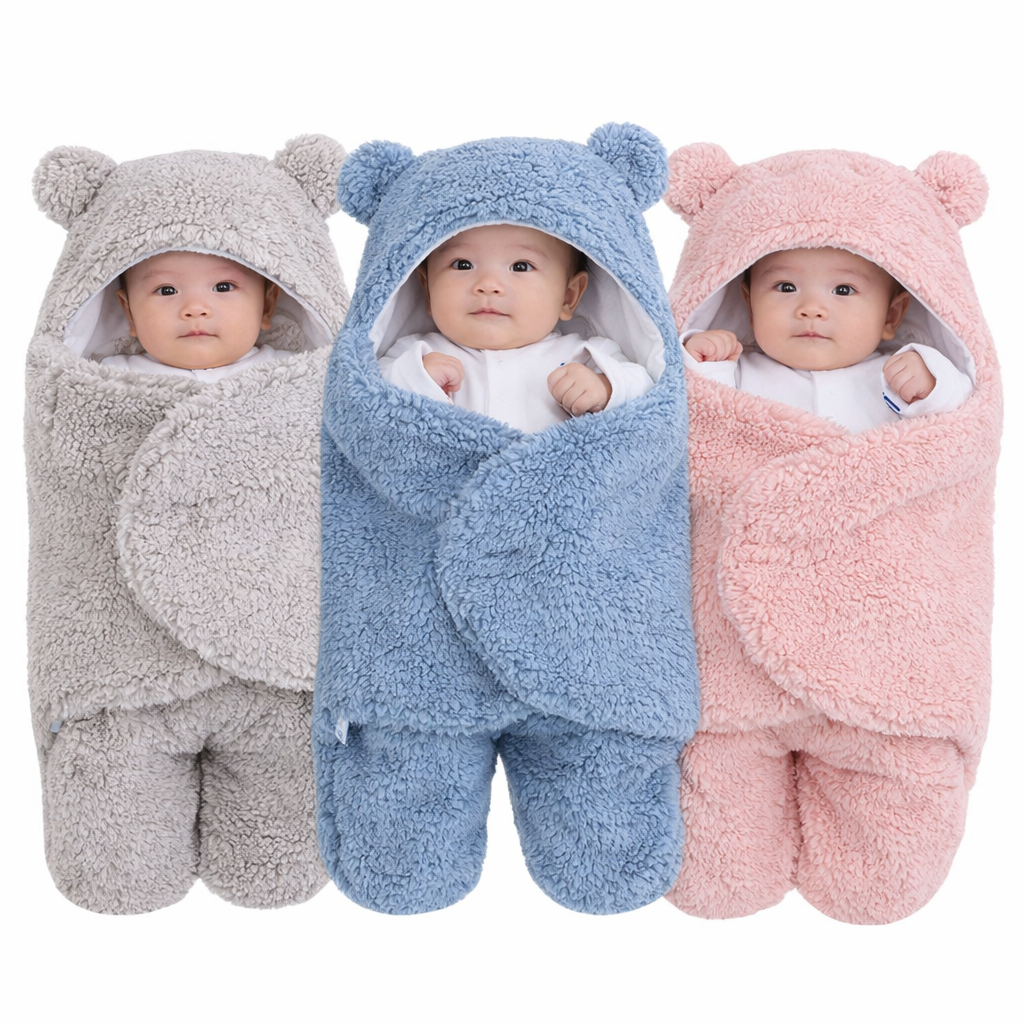 Gigoteuse bébé en polaire effet agneau anti-choc