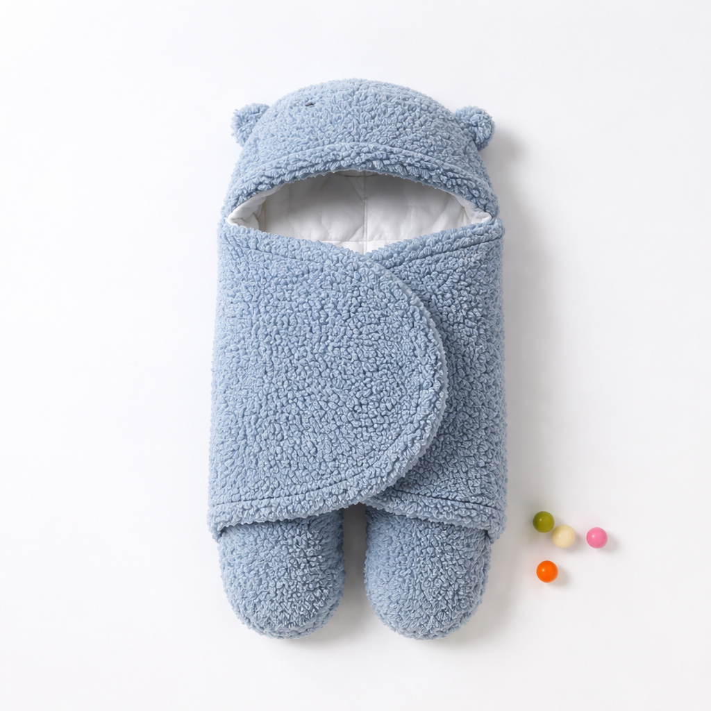 Gigoteuse bébé en polaire effet agneau anti-choc