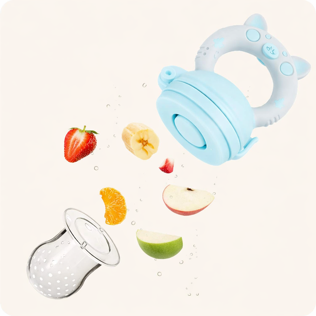 Anneau de dentition bébé avec 3 embouts de mastication offerts