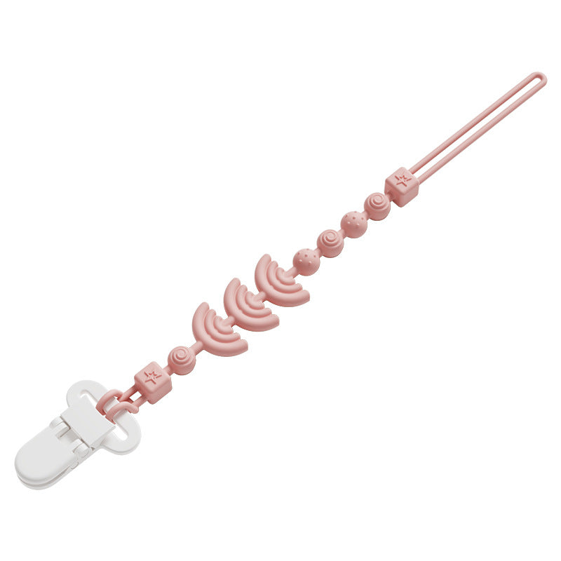 Chaîne attache-tétine anti-chute en silicone