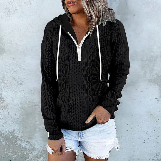 Aria Twist gebreide hoodie