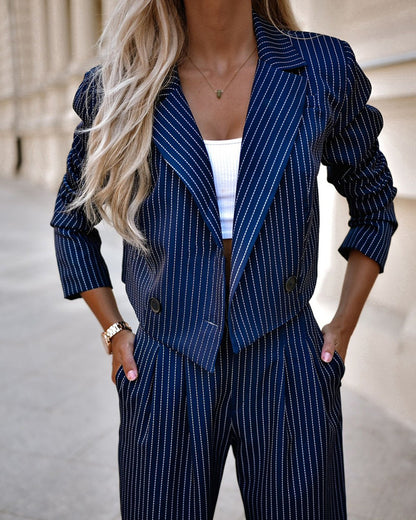 Sienna Striped Power Suit