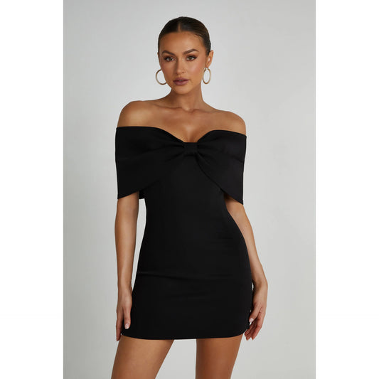 Ariana Off-Neck Casual Dress