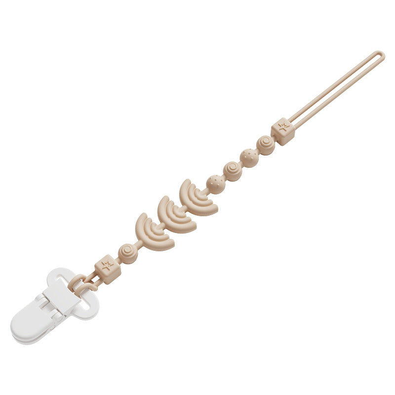 Chaîne attache-tétine anti-chute en silicone