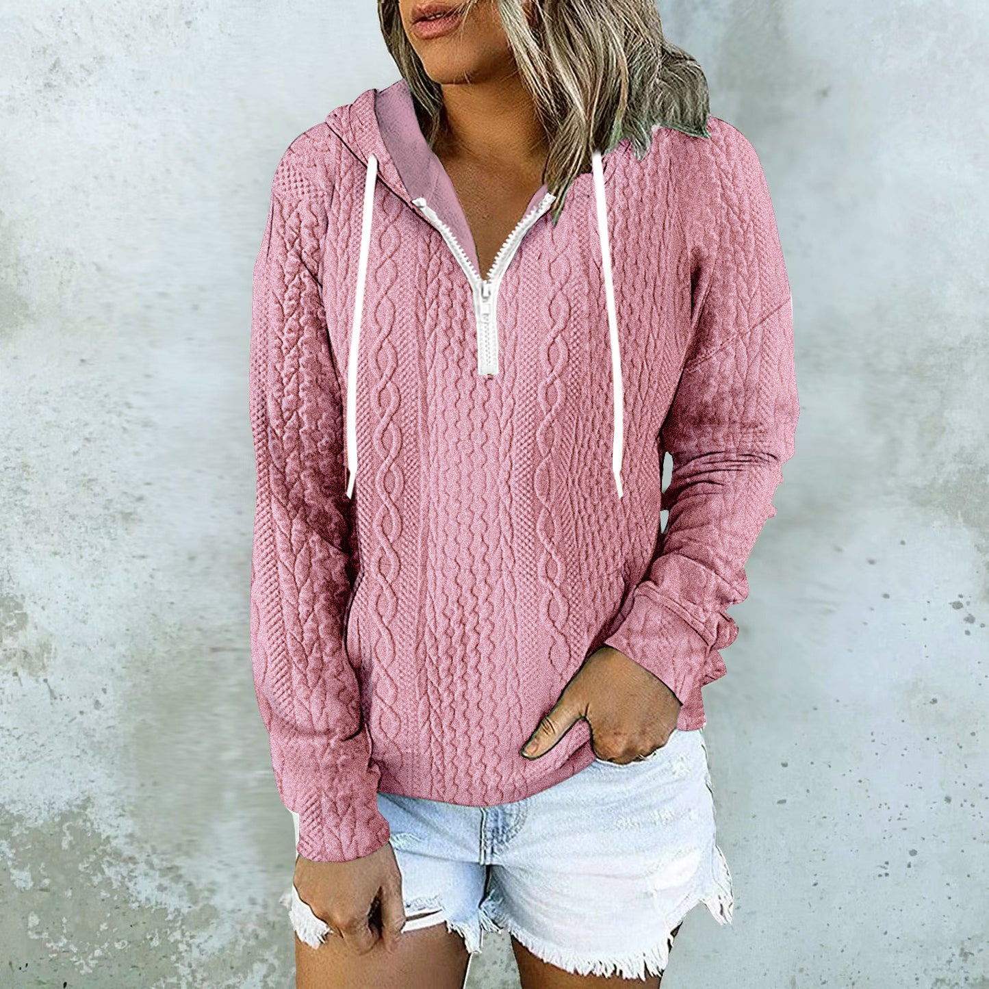 Aria Twist Strickhoodie