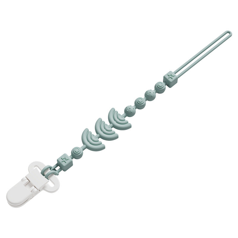 Chaîne attache-tétine anti-chute en silicone