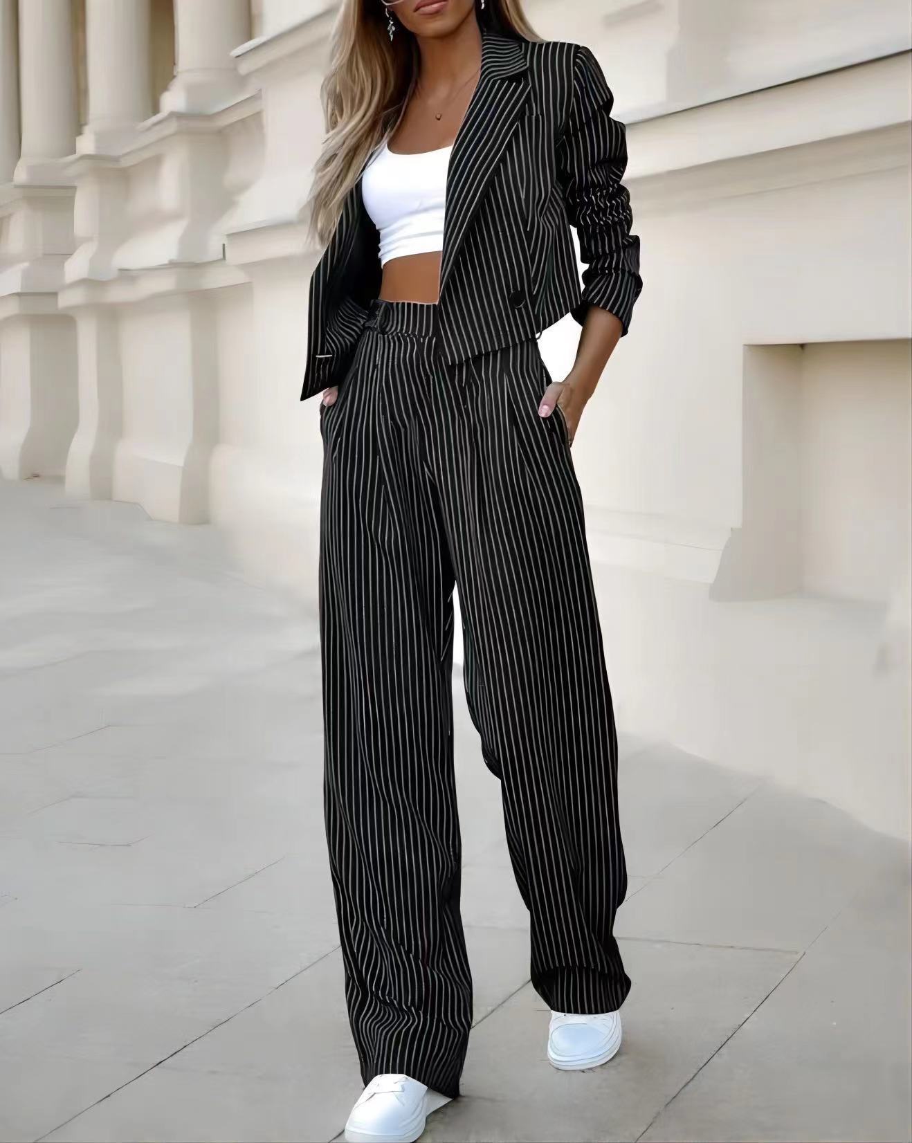 Sienna Striped Power Suit