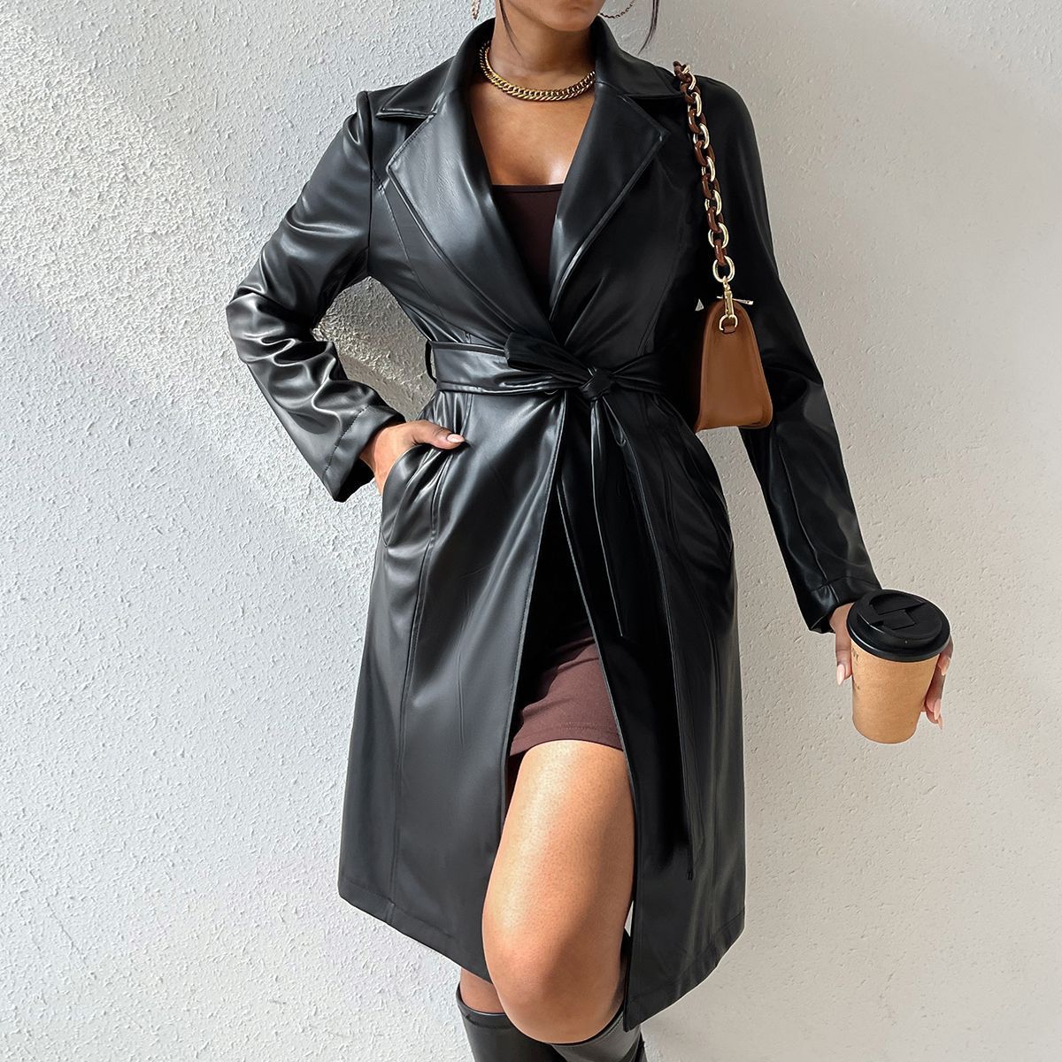 PU-Trenchcoat „Celeste“