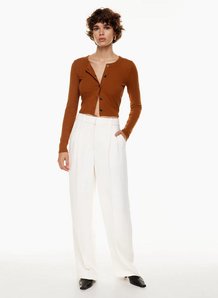 Everly High-Waist Trousers