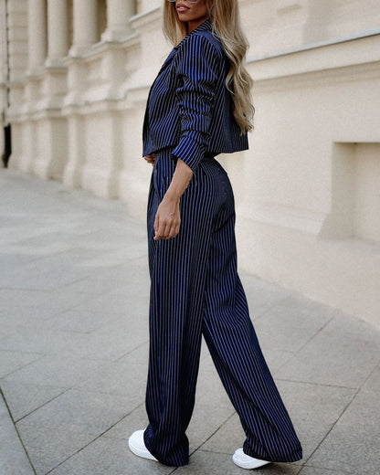 Sienna Striped Power Suit