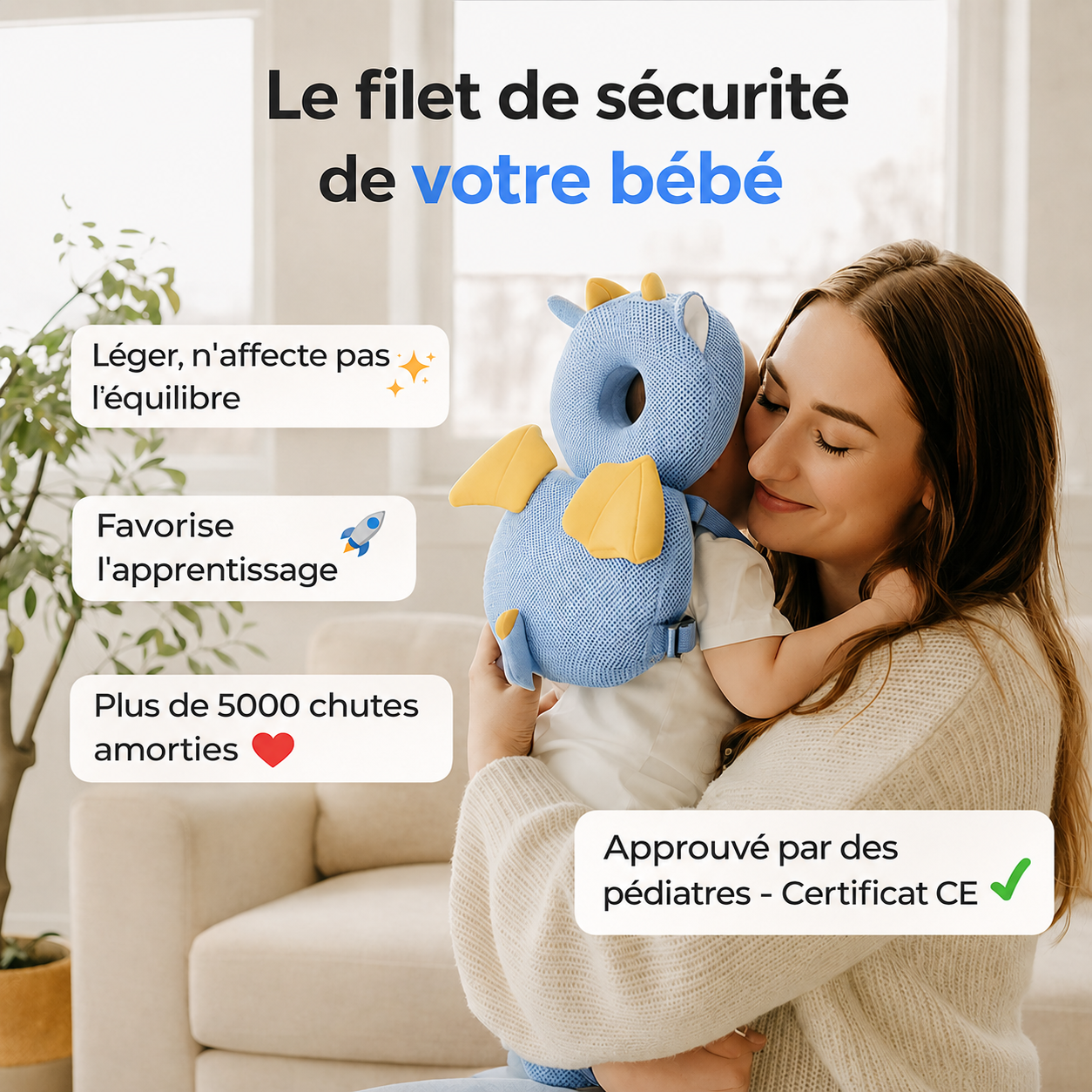HeadHalo™ - Protège-tête pour bébé