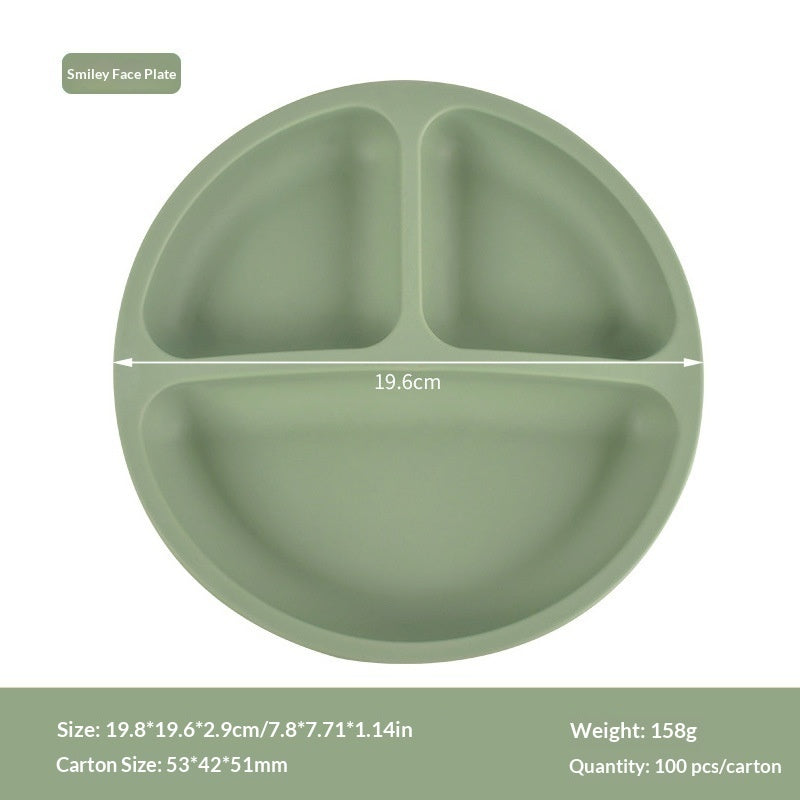 Plateau repas compartimenté en silicone pour bébé