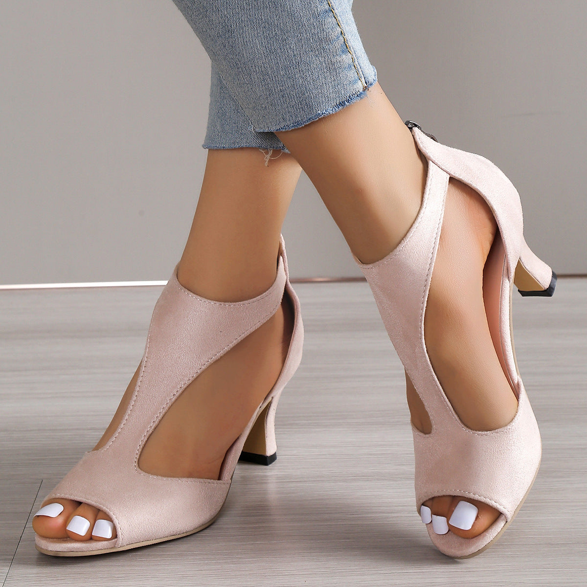 Aurora Zippered Heels