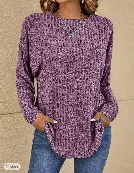 Gestreifter Strickpullover „Aurora“