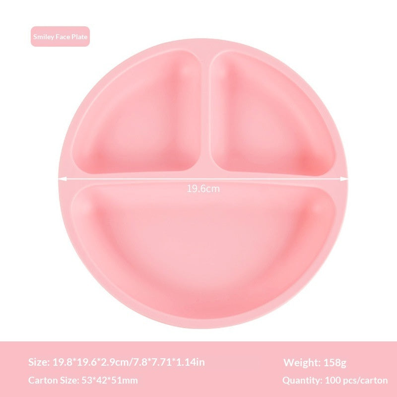 Plateau repas compartimenté en silicone pour bébé