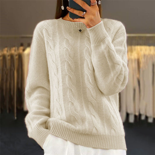 Opal Retro Cable-Knit Sweater